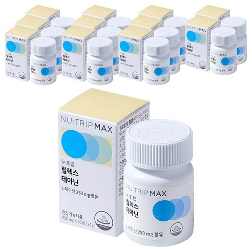 뉴트립 릴렉스 테아닌 800 mg, 30정, 12개