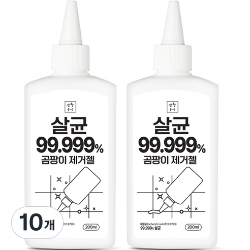 생활공식 살균 곰팡이 제거젤, 200ml, 10개