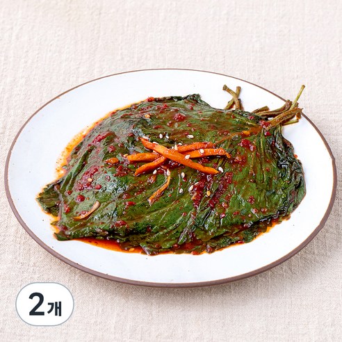 [로켓프레시] 초록들 매실 생깻잎 양념무침, 300g, 2개