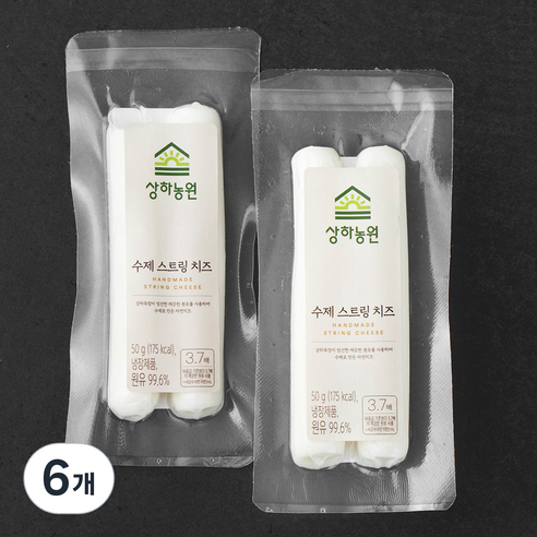 상하농원 수제 스트링 치즈, 50g, 6개