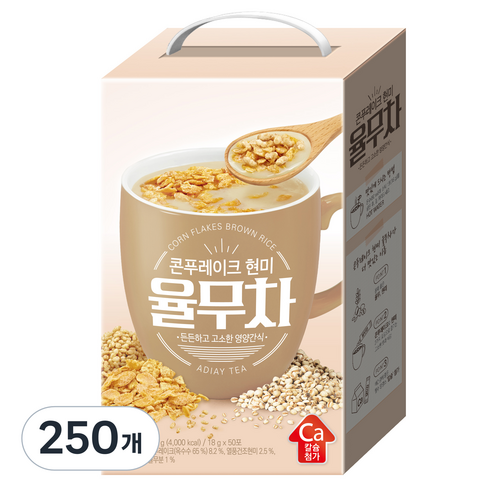 평중 콘푸레이크 현미 율무차, 18g, 50개입, 5개