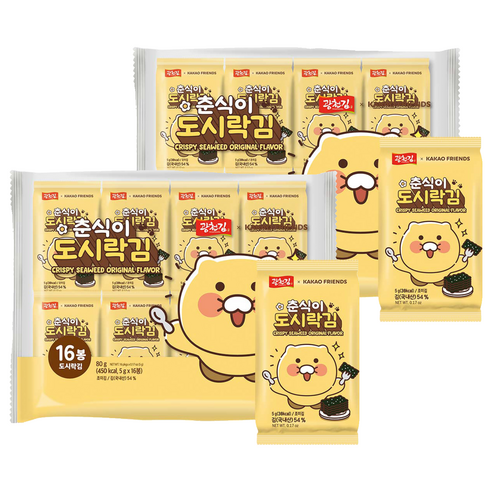 카카오 춘식이 재래 도시락김, 5g, 32개