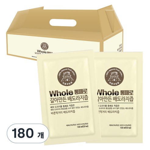 통째로 갈아만든 배도라지즙, 100ml, 180개