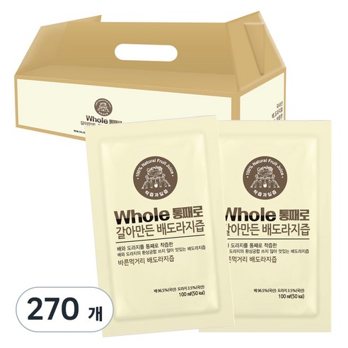 통째로 갈아만든 배도라지즙, 100ml, 270개