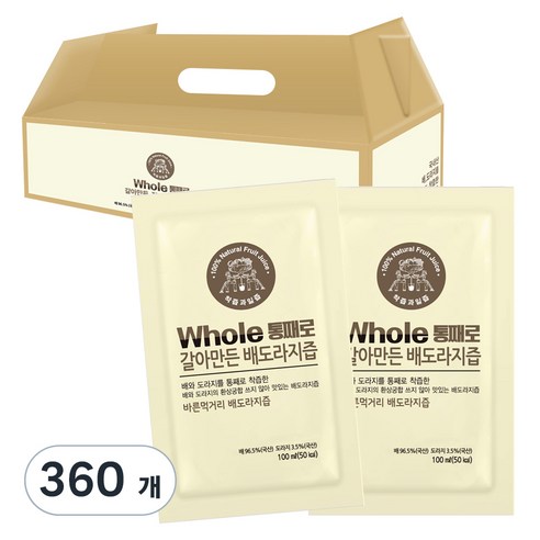통째로 갈아만든 배도라지즙, 100ml, 360개