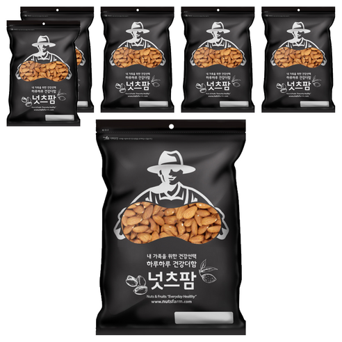 넛츠팜 생 아몬드, 400g, 6개