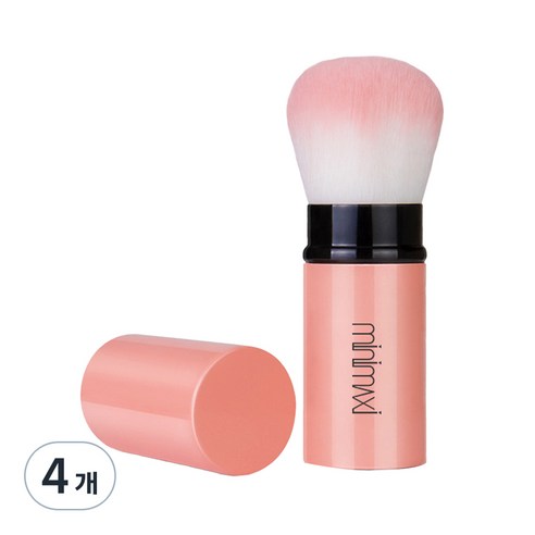 미니맥시 볼륨 메이크업 브러쉬, 노블피치, 4개