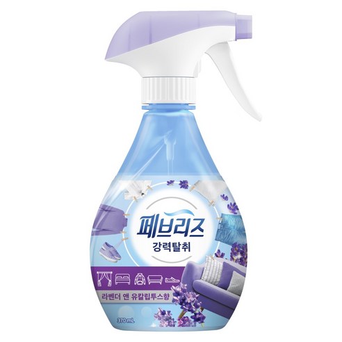 페브리즈 강력 섬유탈취제 라벤더 앤 유칼립투스향 본품, 370ml, 1개