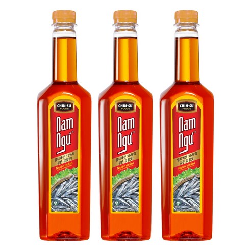 친수 남늑 연어향 피쉬소스, 650ml, 3개