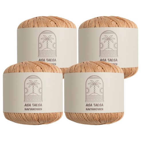 니뜨 아사태사 실: 애프리콧 색상으로 물들이는 섬세한 감성, 린넨의 매력에 빠지다 아사태사