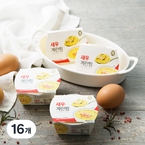 풍요한아침 새우계란찜, 100g, 16개