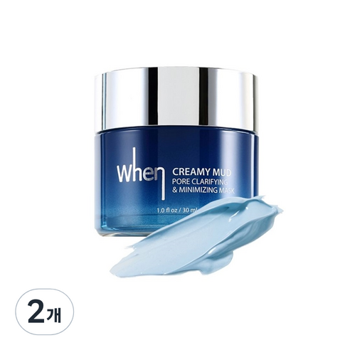 크리미 머드 포어 클라리파잉 앤 미니마이징 워시오프 마스크 30ml, 1개입, 2개