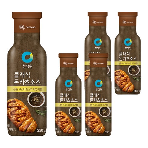 청정원 클래식 돈카츠 소스, 250g, 5개