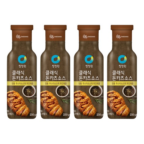 청정원 클래식 돈카츠 소스, 250g, 4개