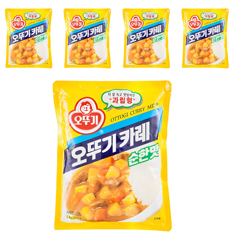 오뚜기 카레 과립형 순한맛, 1kg, 5개