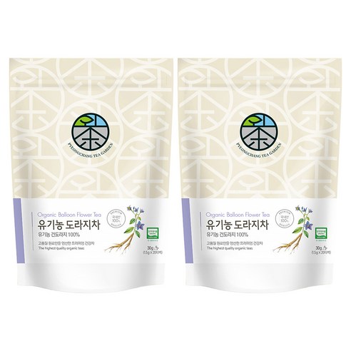 평창다원 유기농 도라지차 생분해 티백, 1.5g, 20개입, 2개, 1.5g