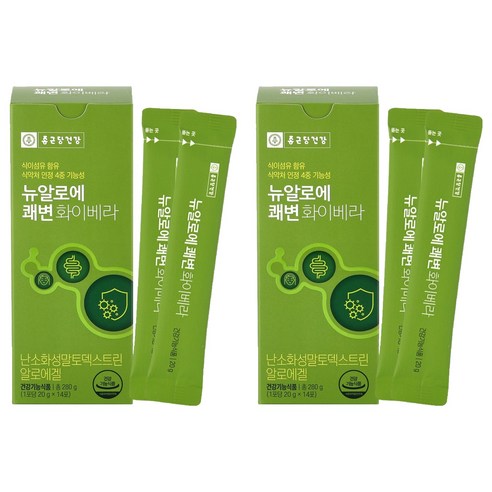 종근당건강 뉴알로에 쾌변 화이베라, 280g, 2개