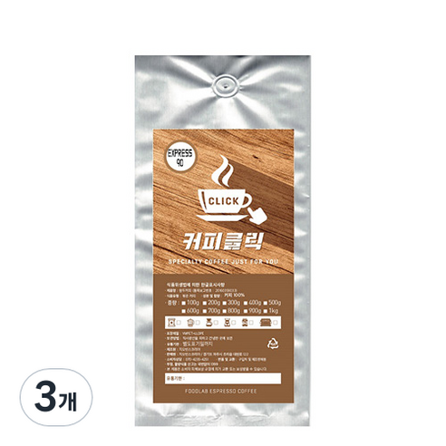 커피클릭 EXPRESS 90 분쇄 커피, 500g, 3개, 에스프레소