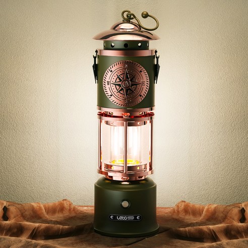 레토 프리미엄 황동 광부 LED 앤틱 감성 캠핑 랜턴 LPL-MW11