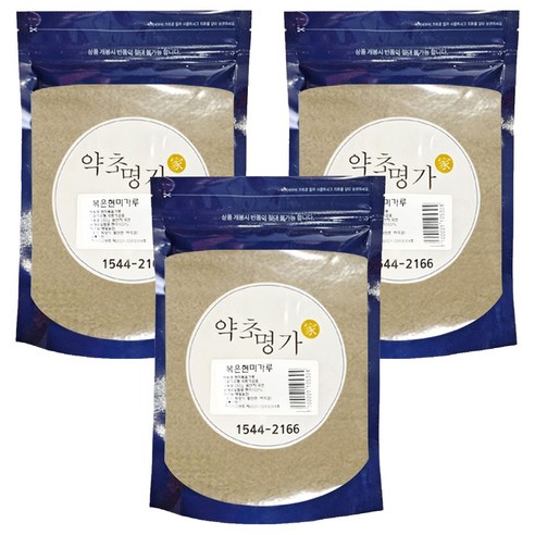 약초명가 볶은현미가루 쌀가루, 250g, 3개