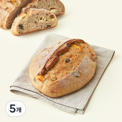 [로켓프레시] 바른식방 올리브 치즈 깜빠뉴, 300g, 5개, 1개입
