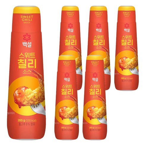 백설 스위트 칠리 소스, 265g, 6개