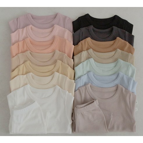 피카부 쿨쿨 상하의 세트, 땀 많은 아이에게 꿀잠을 선물하세요.