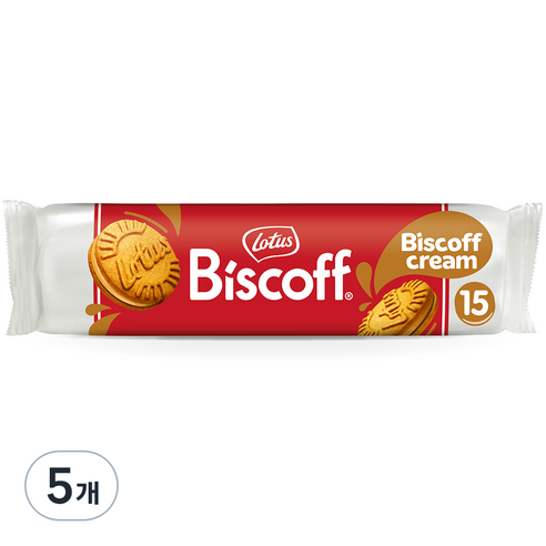 로투스 비스코프 샌드 비스코프크림맛, 150g, 4개