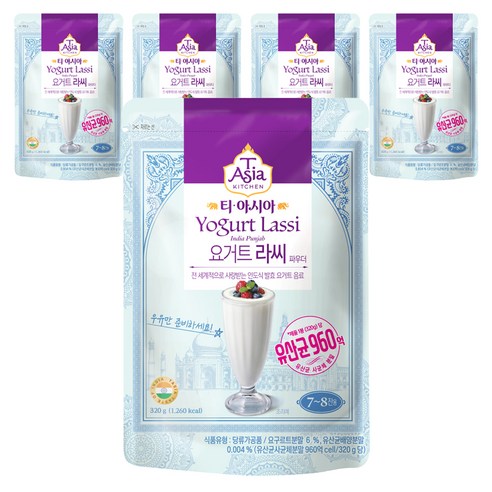 티아시아키친 라씨 요거트 파우더, 320g, 1개입, 5개