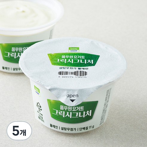 풀무원다논 요거트 그릭시그니처, 150g, 1개입, 5개