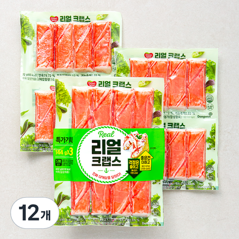 동원 리얼 크랩스, 144g, 12개