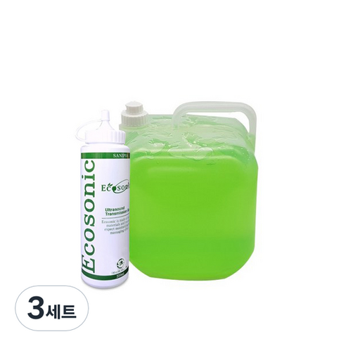 바디전용 초음파 마사지젤 그린 5L + 공병, 3세트