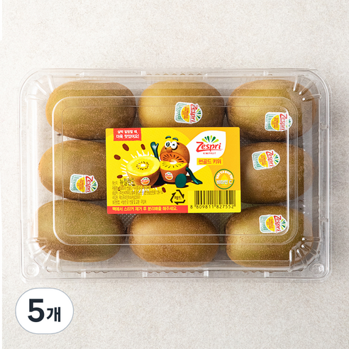 제스프리 썬골드키위, 1kg, 5개