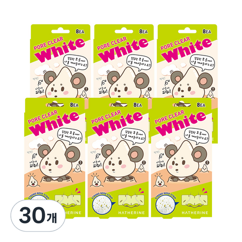 해서린 포어클리어 화이트 코팩, 8개입, 30개
