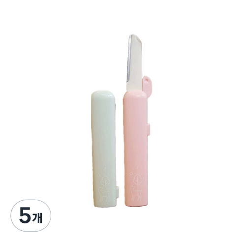 에코터치 셀프 스킨플래닝 더마플래닝 블레이드, 핑크, 5개