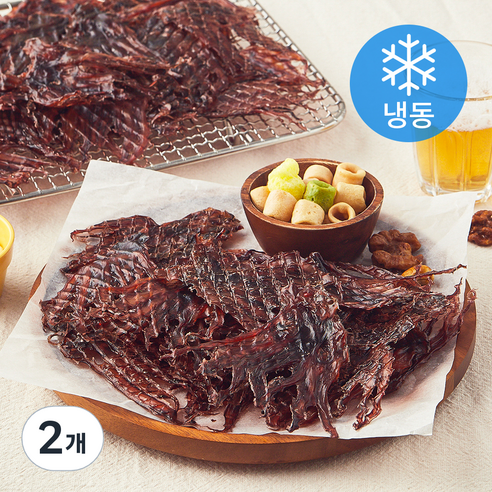 주안상점 조미 오징어포 다리 (냉동), 2개, 500g