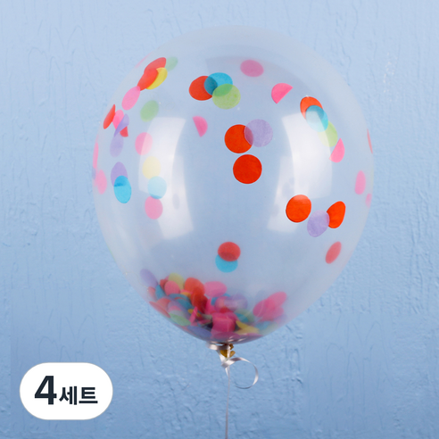 컨페티풍선 세트, 카니발, 4세트