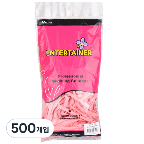 파티쇼 네오룬즈 260N 요술풍선, 스탠다드 핑크, 1개