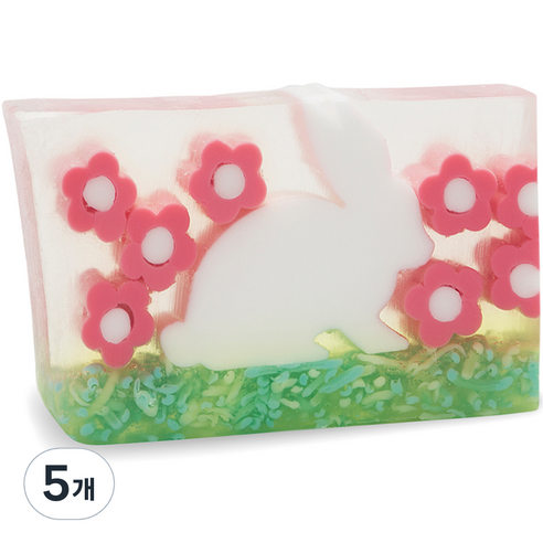 프라이멀엘리먼츠 바디솝 이스터버니, 165g, 5개