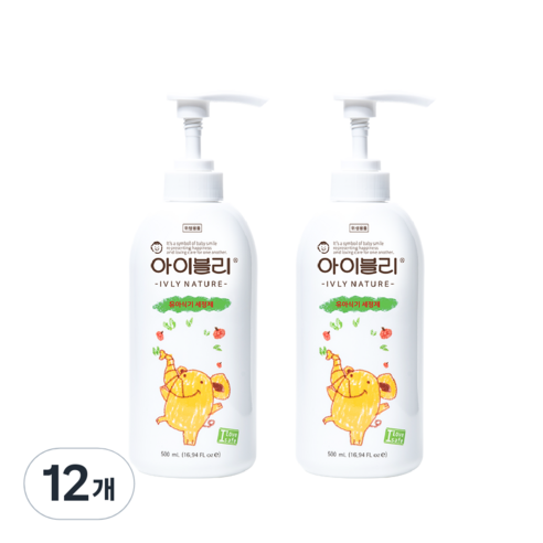 아이블리네이처 유아용 식기 세정제, 500ml, 12개