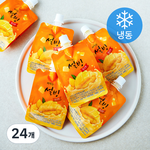 설빙 짜먹는 망고맛 (냉동), 1개입, 24개