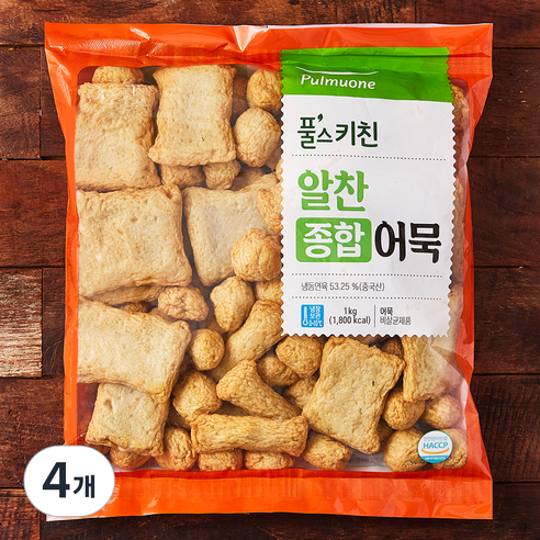 풀스키친 알찬 종합어묵, 1kg, 4개
