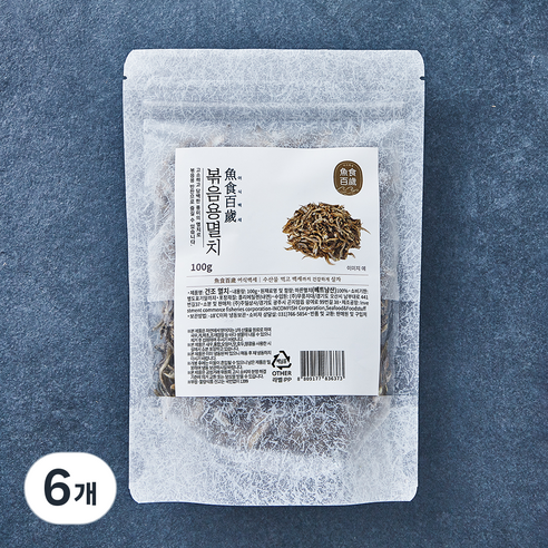 어식백세 멸치 볶음용, 100g, 6개