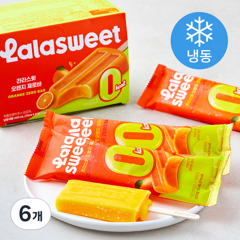 라라스윗 오렌지 제로바 (냉동), 6개, 6개입, 70ml