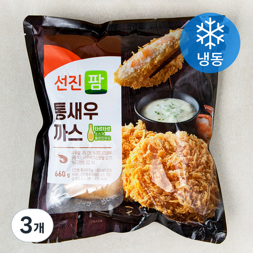 선진팜 통새우 까스 (냉동), 660g, 3개