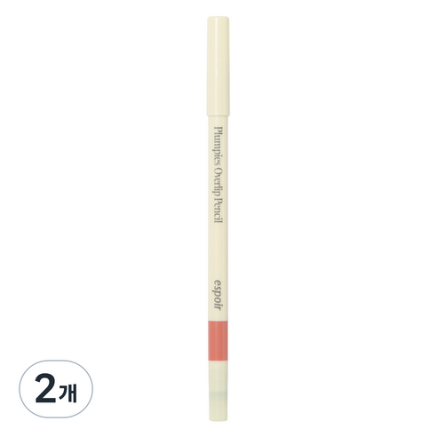 에스쁘아 플럼피즈 오버립 펜슬 0.4g, 2개, 2호 워밍 볼륨