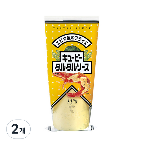 큐피 타르타르 소스, 155g, 2개