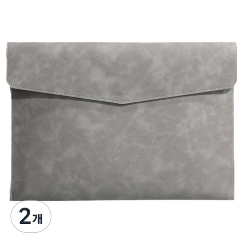 통근창고 A4 서류 파일 케이스 330 x 235 mm, 그레이, 2개