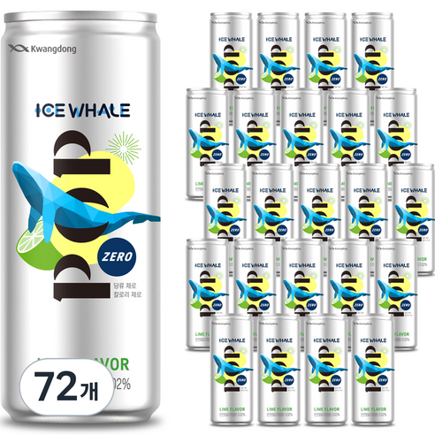 아이스웨일 POP ZERO 라임사이다, 250ml, 72개