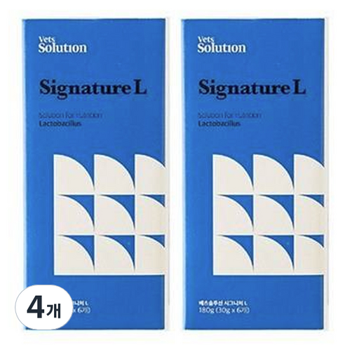 베츠솔루션 강아지 시그니처캔 L 6p, 유산균, 180g, 4개